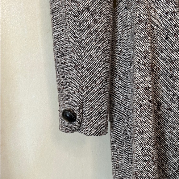 Banana Republic Brown Tweed Tailored Frock Coat size XS - Picture 10 of 16